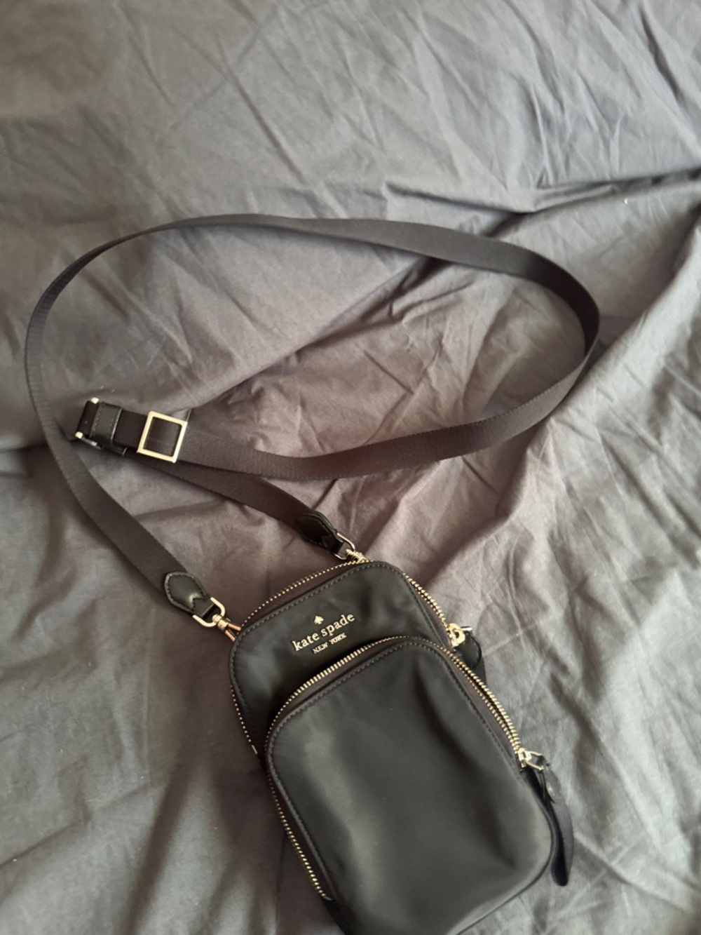 kate spade Black Crossbody Phone Bag with Gold Hardware - Picture 11 of 11